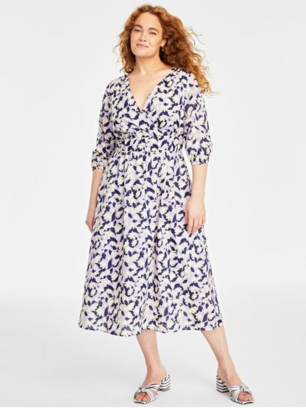 On 34th Cotton Midi Dress